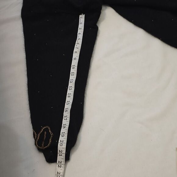 Cee Gee By Sue Wong Vintage Black Lambswool Blend Sweater Dress S - Picture 7 of 9